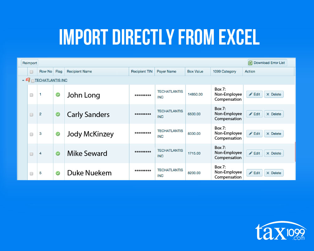 Import Directly From Excel