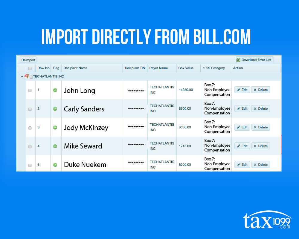 Import From Bill.com
